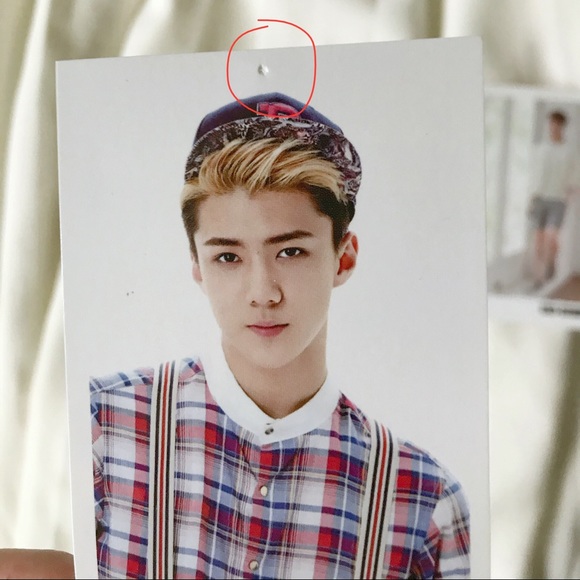 KPop EXO Sehun Photo Cards and Button Pins - Picture 5 of 8